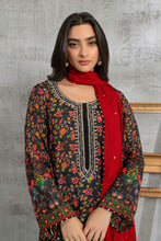 Black and Red Printed Shirt Dupatta