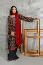 Black and Red Printed Shirt Dupatta