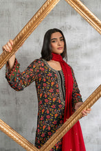 Black and Red Printed Shirt Dupatta