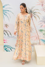 Beige Floral Kaftan