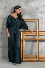 Teal Solid Kaftan