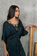 Teal Solid Kaftan