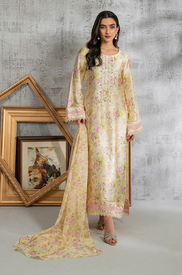 Butter Yellow Printed Set