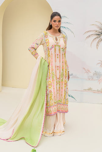 Printed Multi Ivory