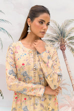 Beige Floral Kaftan