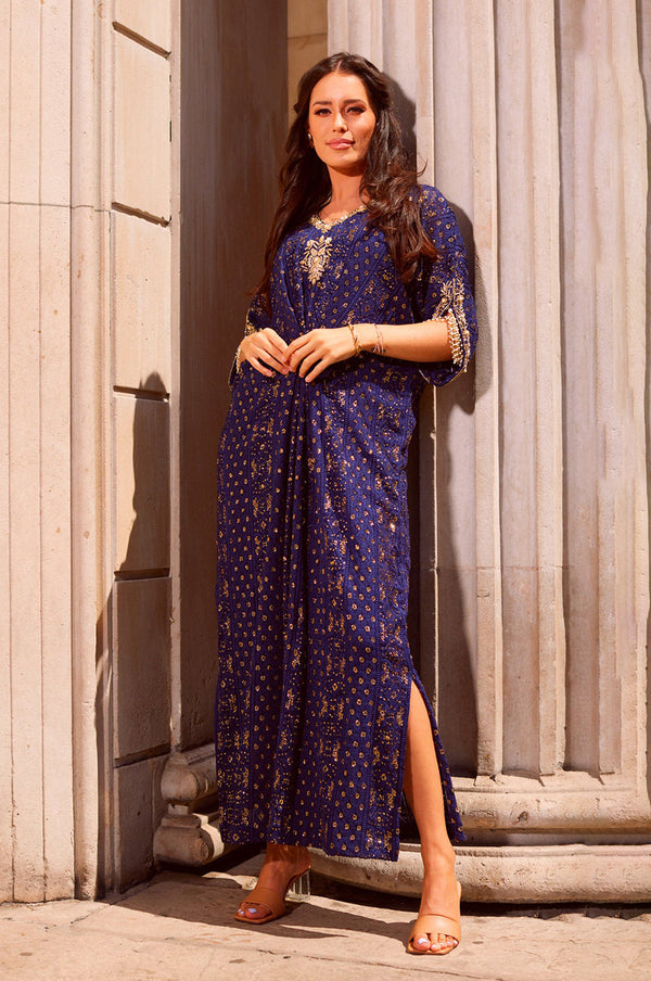 Midnight Blue Kaftan