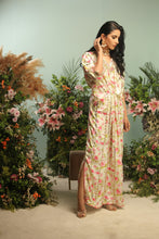 WHITE PRINTED KAFTAN