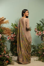 LILAC GRAY AND GREEN DRAPE